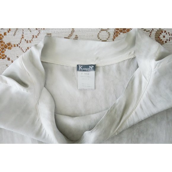 Kristensen du Nord Light Grey Silk Cloud Dress 1 S - Picture 4 of 5
